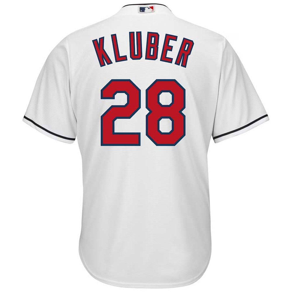 Men's Cleveland Indians Corey Kluber Replica Home Jersey - White