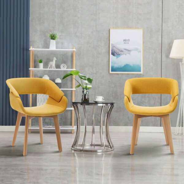 Intersect Home Accent Chairs - Fabric - Yellow - Living Room